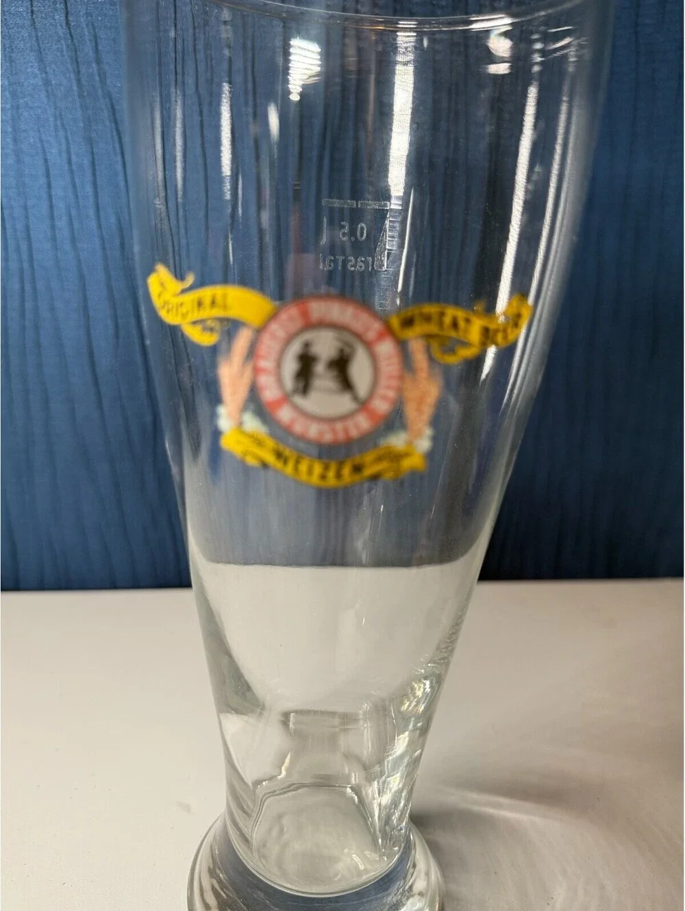Pinkus Muller Munster Weizen Wheat Beer Tall 0.2L Glass